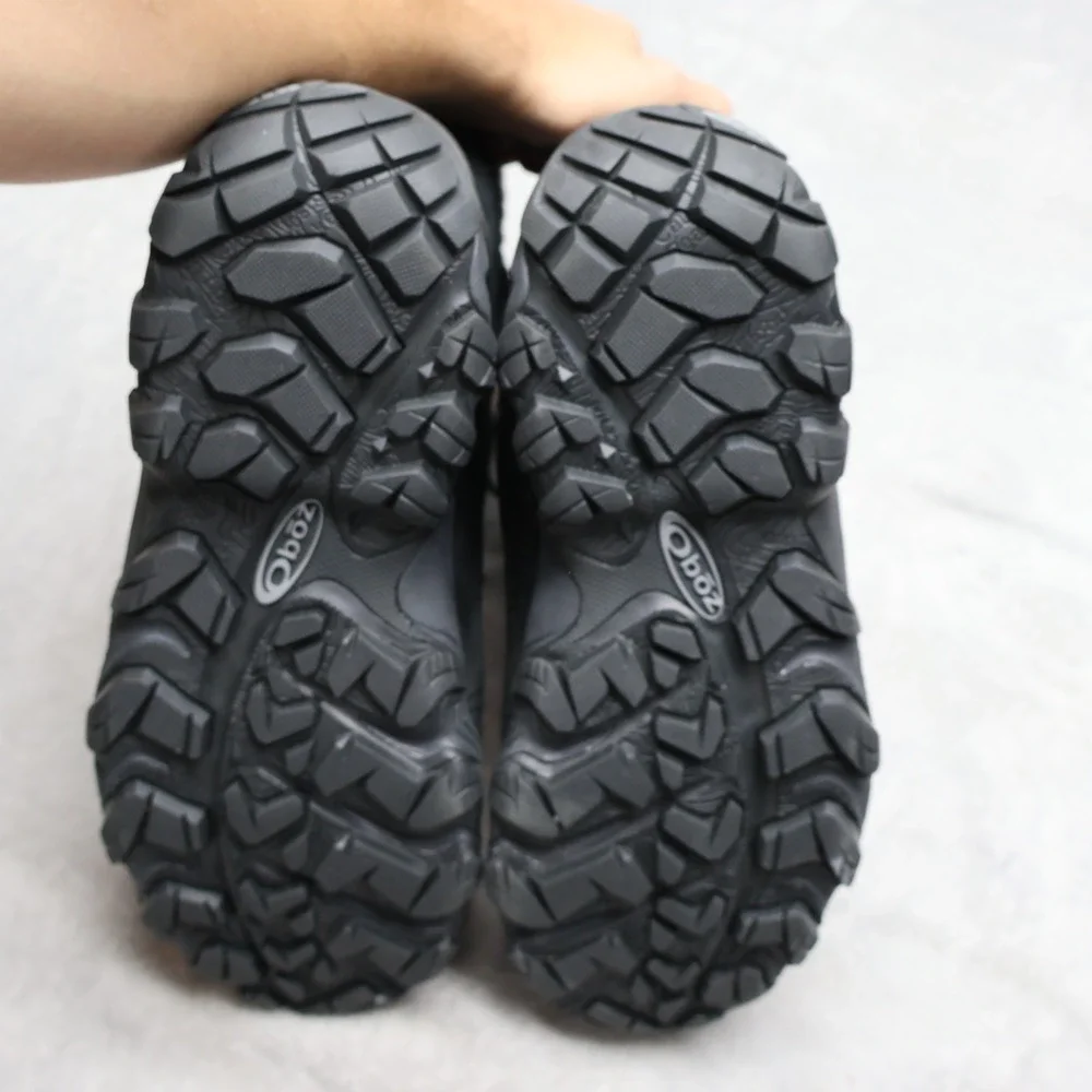 Oboz Womens 9.5W Hiking Boots Black Bridger 9 B-Dry Waterproof Faux Fur 80302